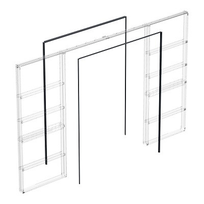 Комплект ARMADILLO для обрамления пенала для двухстворчатой двери SLD.Comfort-PENAL frame 1800/2900 BL