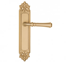 Дверная ручка на планке Fratelli Cattini GRACIA PL96-BS матовая латунь