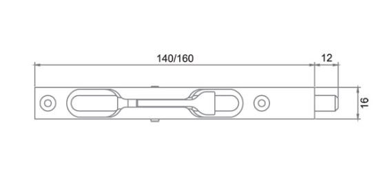 Упор торцевой RENZ INR 140 MBN матовый черный никель