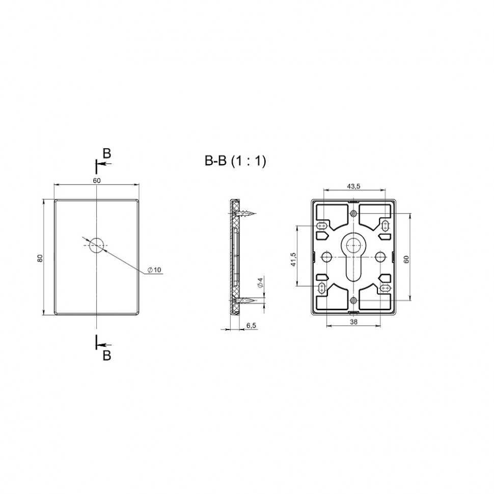 Накладка декоративная под шток FUARO ESC 486-O RL BL-24 черный 1 шт.