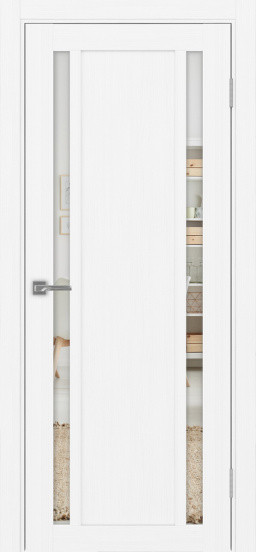 Межкомнатная дверь Оптима Порте Турин_522.212 ЭКО-шпон Белый лёд