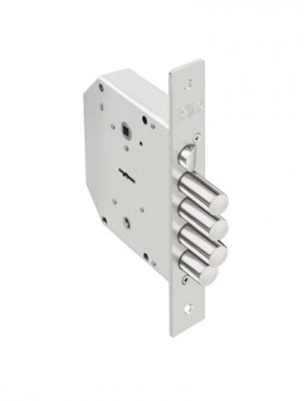 Замок врезной сувальдный с задвижкой и защёлкой ЭЛЬБОР RеХ.3.9 правый 5 кл