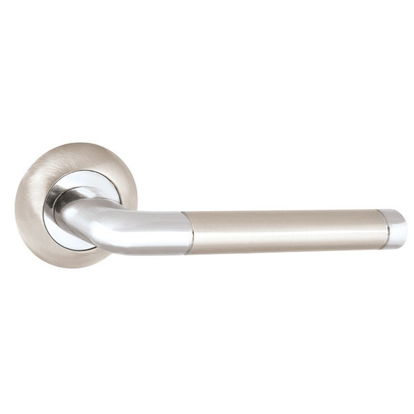 Ручка для входной двери PUNTO REX TL SN/CP-3 матовый никель/хром