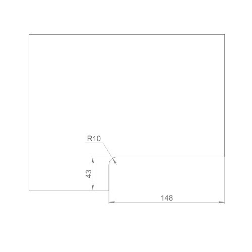 Замок для стеклянной двери ARMADILLO Range.GL.L10 SS нержавеющая сталь
