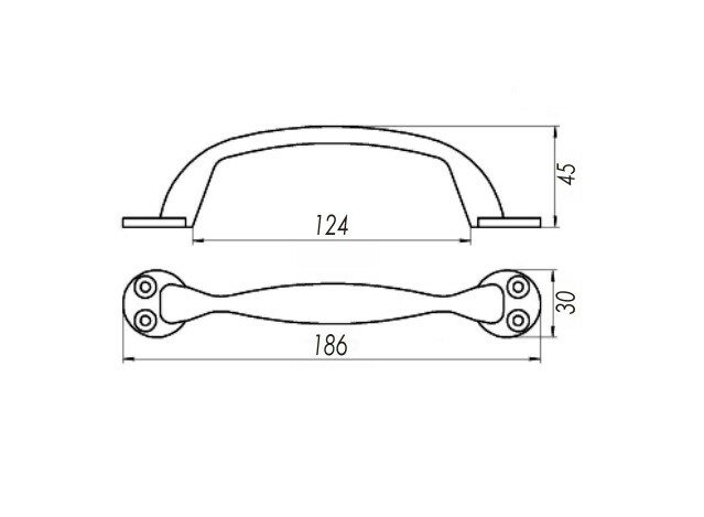 Ручка-скоба ЗЕНИТ РС100.02 медь