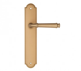 Дверная ручка на планке Fratelli Cattini FARFALLA PL257-BS матовая латунь