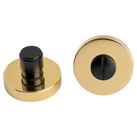 Завертка сантехническая FORME VIVA NS33 Полированная латунь/черный FIXA