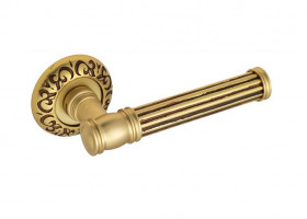Ручка дверная Venezia IMPERO D4 французcкое золото + коричневый