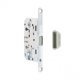 Замок врезной магнитный под цилиндр PORTA DI PARMA M.02CYL.01 Polaris Полированный хром