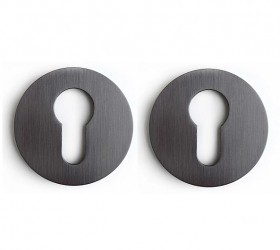 Накладка на цилиндр GHOBESTIR A858-G (round) SATIN GREY / 566