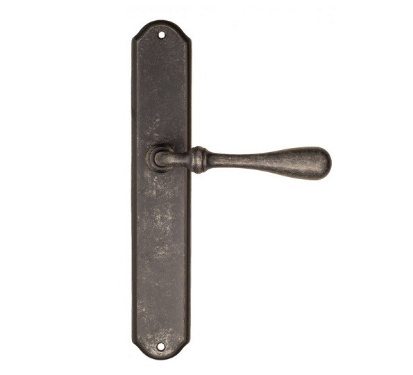 Дверная ручка на планке Fratelli Cattini RETRO PL02-IA античное серебро