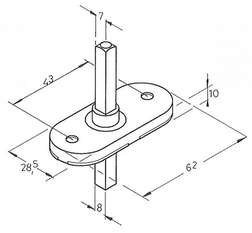 Ручка оконная Venezia PELLESTRINA FW полированный хром