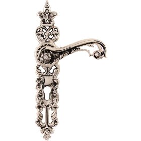 Ручка на планке CLASS 1110 Jade Cyl Серебро 925 + черный + SW под цилиндр