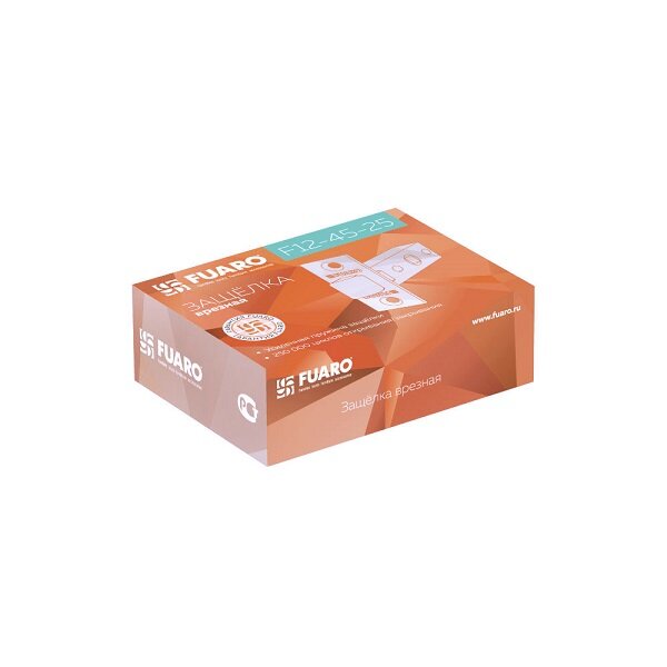 Защелка врезная FUARO PLASTIC P12-45-25 WH белый