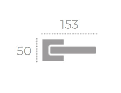 Ручка дверная FADEX FORME 512 LONDON Белый матовый FIXA