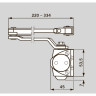 Дверной доводчик DORMAKABA TS 68 EN 2/3/4 со складным рычагом серый