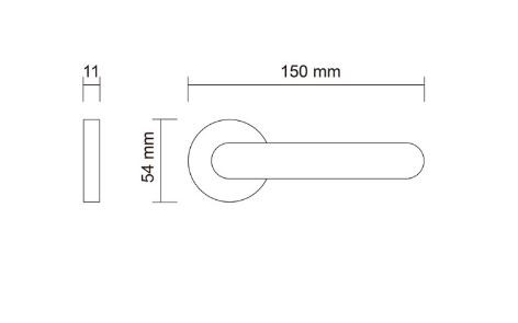 Ручка дверная PORTA DI PARMA Siena Полированный хром 310.01