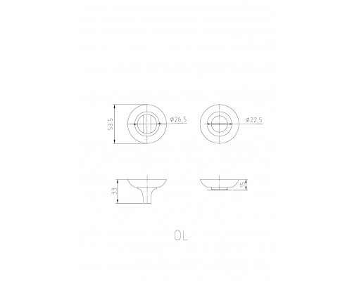 Завертка сантехническая PALIDORE OL GR Черный