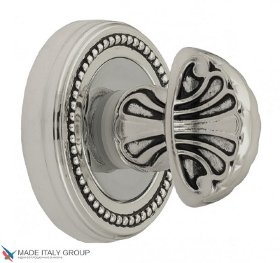 Завертка сантехническая Venezia WC-4 D3 натуральное серебро + черный