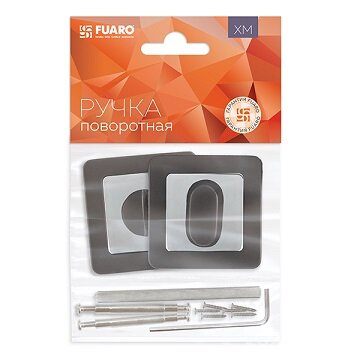 Завертка сантехническая FUARO BK6 XM GR/CP-23 Графит/хром