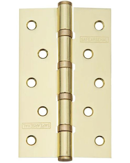 Петля универсальная ARSENAL 125х75х2,5 4ВВ PB золото блестящее