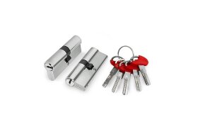 Цилиндровый механизм FUARO D-PRO500/80 mm (30+10+40) CP хром 5 ключей