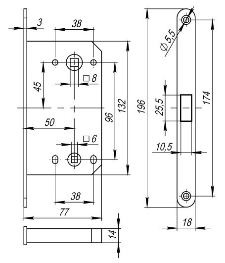 Защелка магнитная сантехническая MORELLI Innovation IM WC PG NP Золото