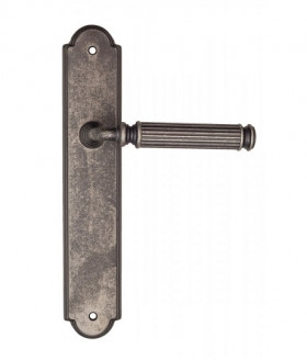 Дверная ручка на планке Fratelli Cattini ENCIA PL257-IA античное серебро