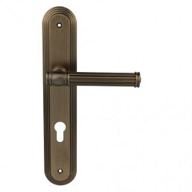 Дверная ручка на планке PORTA DI PARMA Chic 2516.14.CYL Матовый никель