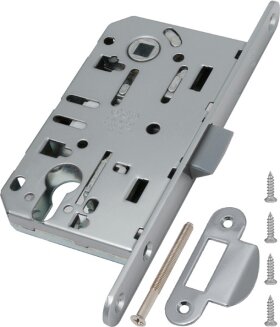 Замок межкомнатный под цилиндр AGB MEDIANA EVOLUTION B01103.50.06.567 с ответной планкой B01000.13 хром