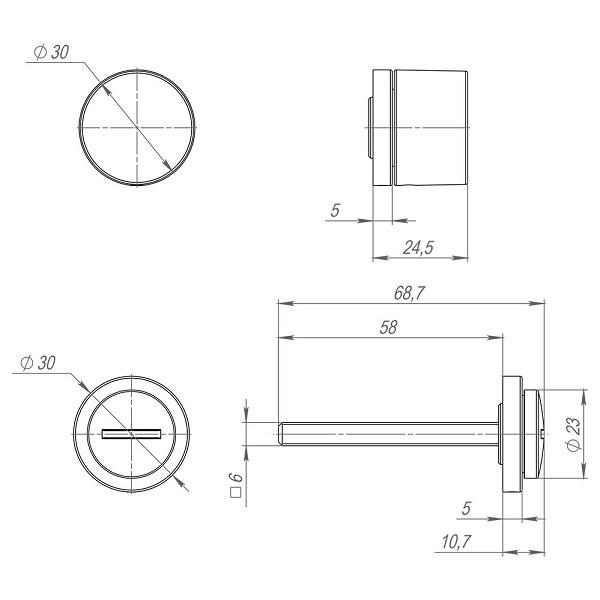 Ручка поворотная ARMADILLO BK6.R.ART30 MWSC-33 итальянский тисненый