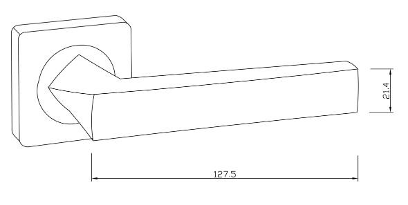 Ручка дверная RENZ INDH 302-02 AB Равенна бронза античная
