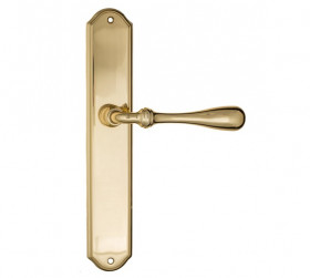 Дверная ручка на планке Fratelli Cattini RETRO PL02-OLV полированная латунь