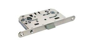 Защелка бесшумная под цилиндр MORELLI 1885P SN Белый никель