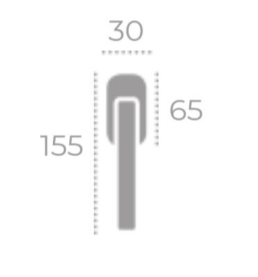 Оконная ручка FORME A0213 Artemide МАТОВЫЙ ХРОМ