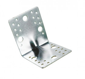 Уголок крепежный МЕТАЛЛИСТ 105x105x90 усиленное цинк