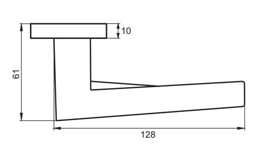 Ручка дверная PUERTO INAL 537-03 SN Канноли никель матовый