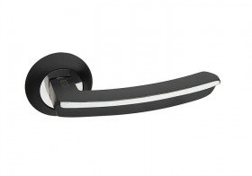 Ручка дверная PALIDORE A-75 GR PC Черный никель/хром