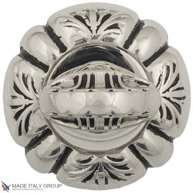 Завертка сантехническая Venezia WC-4 D5 натуральное серебро + черный