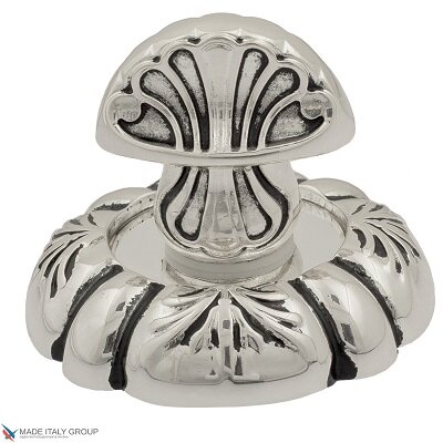 Завертка сантехническая Venezia WC-4 D5 натуральное серебро + черный