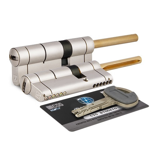 Цилиндровый механизм под вертушку MOTTURA C55P613101 (92 мм/56+10+26) МАТОВЫЙ НИКЕЛЬ