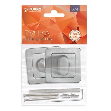 Завертка сантехническая FUARO BK6 XM SSC-16 Сатинированный хром