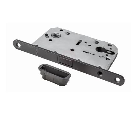 Замок магнитный под цилиндр RENZ INLBM 5085 PL Black черный