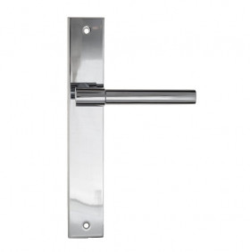 Дверная ручка на планке Fratelli Cattini UNA PL08-CR полированный хром