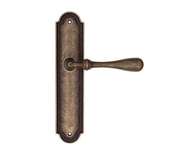 Дверная ручка на планке Fratelli Cattini RETRO PL248-BA античная бронза