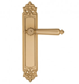 Дверная ручка на планке Fratelli Cattini TORCELLO PL96-BS матовая латунь