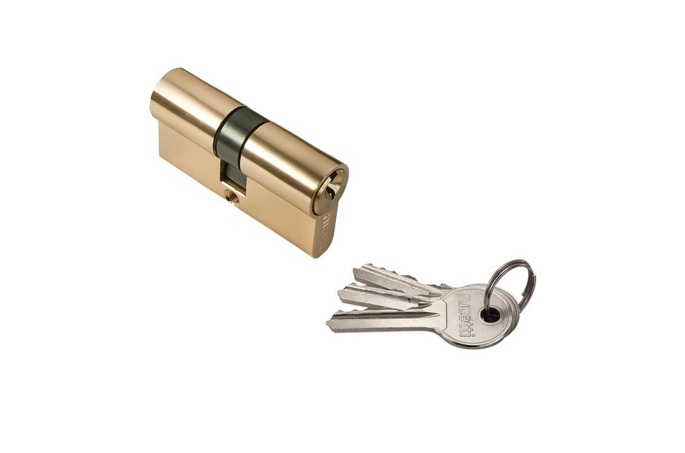 Цилиндр RUCETTI ключ/ключ (60 мм) R60C PG золото