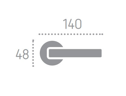 Ручка дверная FADEX FORME 133K Milly Матовая бронза