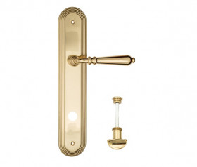 Дверная ручка на планке Fratelli Cattini NAPOLI WC-2 PL288-OLV полированная латунь