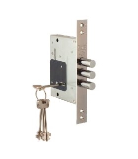 Замок врезной сувальдный KALE KILIT 257/L тех. комплектация, 4 кл.